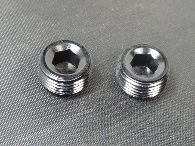 (image for) 1/4 NPT PIPE PLUG BLACK (PAIR)